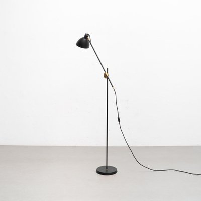 KH #1 Black Raw Brass Floor Lamp from Konsthantverk-WM-1287961