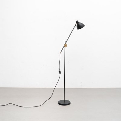 KH #1 Black Raw Brass Floor Lamp from Konsthantverk-WM-1287961