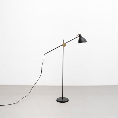 KH #1 Black Raw Brass Floor Lamp from Konsthantverk-WM-1287961