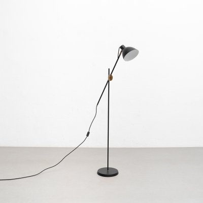 KH #1 Black Raw Brass Floor Lamp from Konsthantverk-WM-1287961