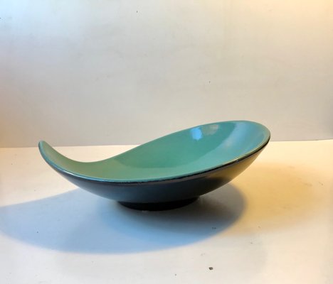 Kidney-Shaped Ceramic Dish by Peter Hansen for Mørkøv, 1950s-LCR-796486