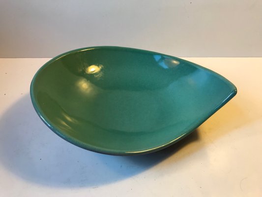 Kidney-Shaped Ceramic Dish by Peter Hansen for Mørkøv, 1950s-LCR-796486