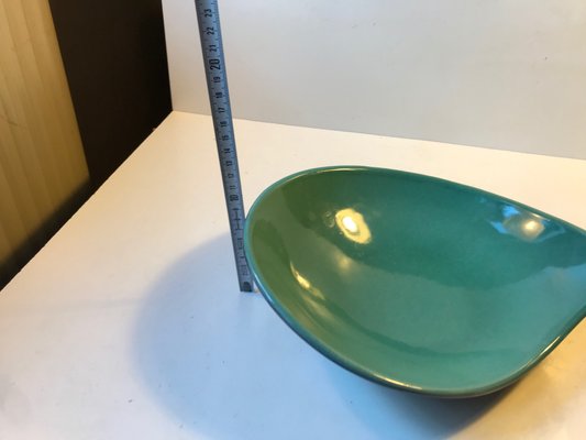 Kidney-Shaped Ceramic Dish by Peter Hansen for Mørkøv, 1950s-LCR-796486