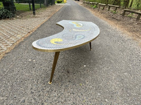 Kidney Side Table with Mosaic Top, 1950s-EBP-1405557