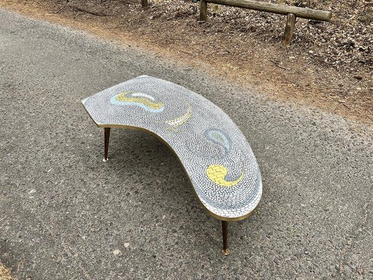 Kidney Side Table with Mosaic Top, 1950s-EBP-1405557