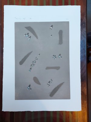 Kim Tschang-Yeul, Water Drops and Calligraphy, 1995, Set of 6, Etchings-KHH-1202283