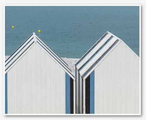 Kimberly Poppe, Beach Huts, Limited Edition Fine Art Print-TJZ-1337866