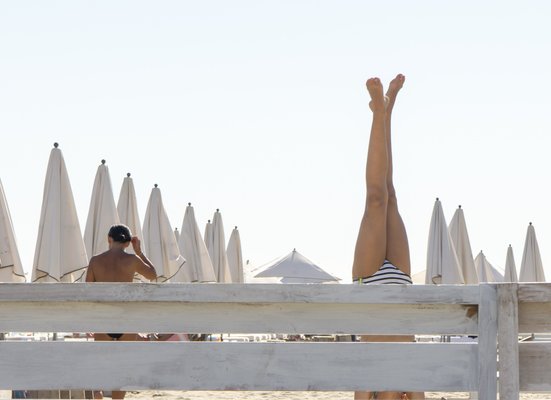 Kimberly Poppe, Spontaneous Handstand on the Beach, Limited Edition Fine Art Print-TJZ-1336757