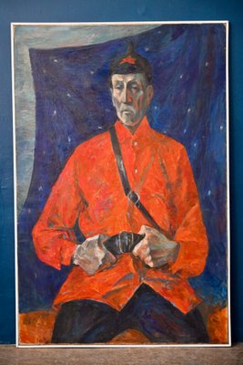 Kirillova H., The Red Commander, 1975, Oil on Canvas & Wood, Framed-AIU-2020688