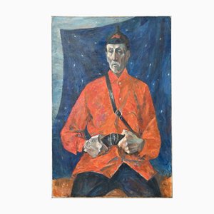 Kirillova H., The Red Commander, 1975, Oil on Canvas & Wood, Framed-AIU-2020688