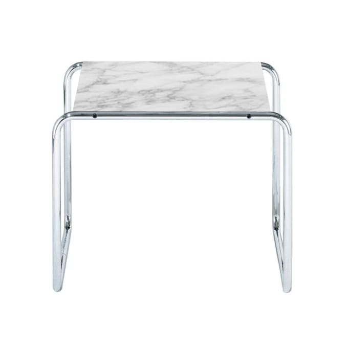 Laccio - Square Marble Coffee Table by Knoll #White Arabescato marble (MA)