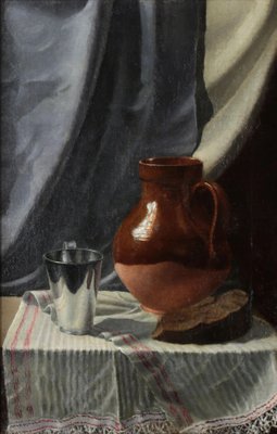 Konstantin Ronchevsky, Still Life with a Jug, Oil on Canvas-WMV-1128082