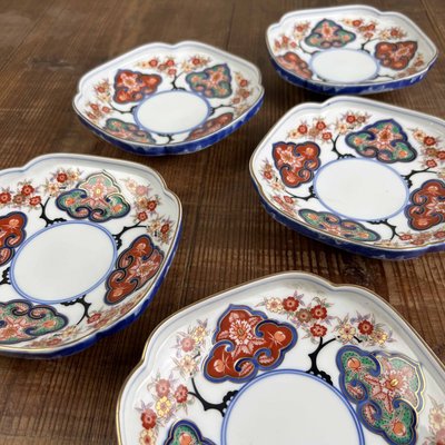 Kozara Plates by Shobido Honten for Arita, 1950s, Set of 5-DWL-2035409