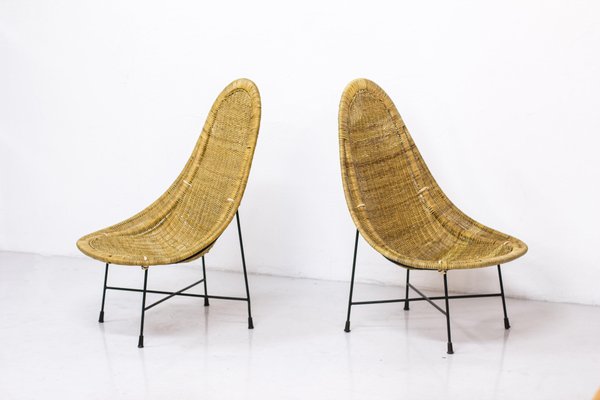 Kraal Chairs by Kertsin Hörlin Holmqvist for Nordiska Kompaniet, 1950s, Set of 2-KO-635169