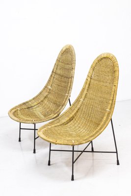 Kraal Chairs by Kertsin Hörlin Holmqvist for Nordiska Kompaniet, 1950s, Set of 2-KO-635169