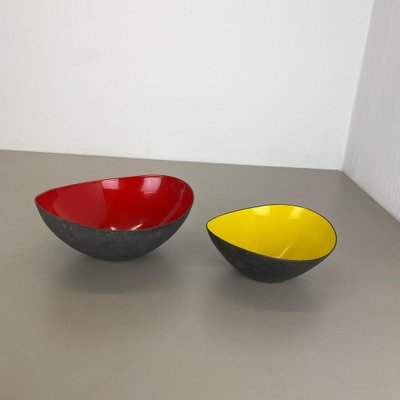 Krenit Metal Bowls attributed to Herbert Krenchel for Ørskov, Torben, Denmark, 1950s, Set of 2-QZ-1776495