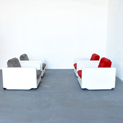 Kubile Lounge Chairs by Ico Parisi for MIM, 1960s, Set of 4-JQO-865126