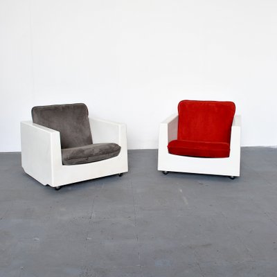 Kubile Lounge Chairs by Ico Parisi for MIM, 1960s, Set of 4-JQO-865126