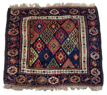 Kurdish Handmade Rug, 1880s-JZV-1367127