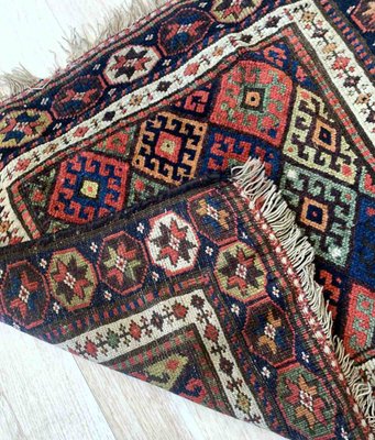 Kurdish Handmade Rug, 1880s-JZV-1367127