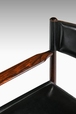 Kurt ØstervDining Chairs in Rosewood and Leather attributed to Kurt Østervig, Denmark, 1960s, Set of 8-SC-2022144