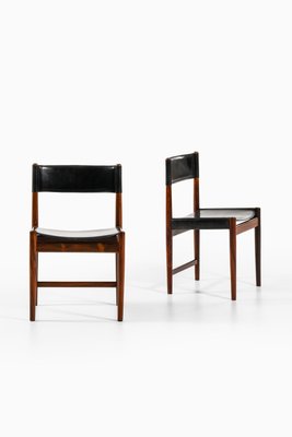 Kurt ØstervDining Chairs in Rosewood and Leather attributed to Kurt Østervig, Denmark, 1960s, Set of 8-SC-2022144