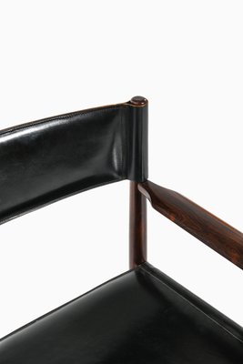 Kurt ØstervDining Chairs in Rosewood and Leather attributed to Kurt Østervig, Denmark, 1960s, Set of 8-SC-2022144