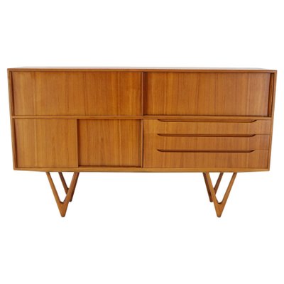 Kurt Ostervig Teak Highboard, Denmark, 1960s-TZ-1350683