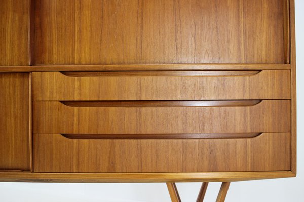 Kurt Ostervig Teak Highboard, Denmark, 1960s-TZ-1350683