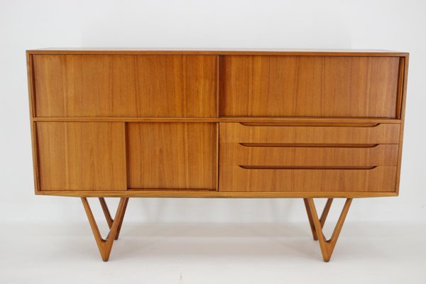 Kurt Ostervig Teak Highboard, Denmark, 1960s-TZ-1350683