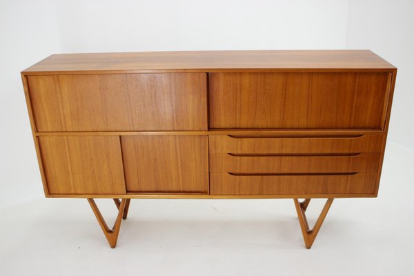 Kurt Ostervig Teak Highboard, Denmark, 1960s-TZ-1350683