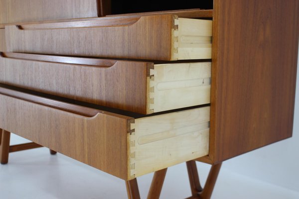 Kurt Ostervig Teak Highboard, Denmark, 1960s-TZ-1350683