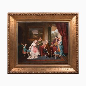 L. Morbach, Rococo Composition, 19th Century, Oil on Canvas, Framed-FLW-1401853