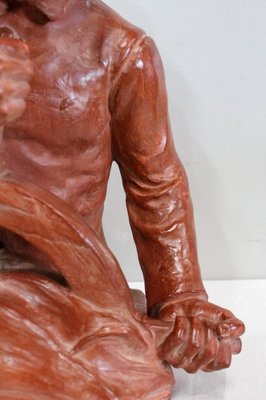 L. Morice, Terracotta Bust, Fisherman at the Helm-RVK-870143