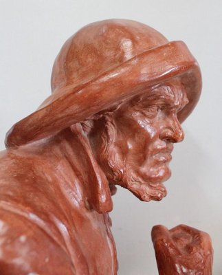 L. Morice, Terracotta Bust, Fisherman at the Helm-RVK-870143