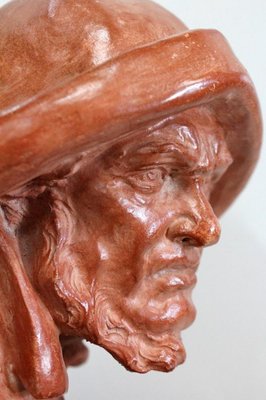 L. Morice, Terracotta Bust, Fisherman at the Helm-RVK-870143