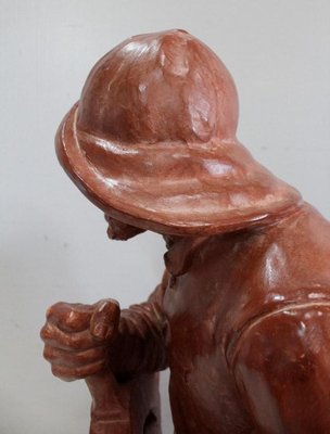 L. Morice, Terracotta Bust, Fisherman at the Helm-RVK-870143