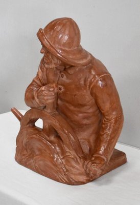 L. Morice, Terracotta Bust, Fisherman at the Helm-RVK-870143