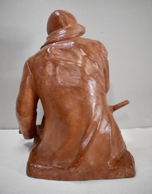 L. Morice, Terracotta Bust, Fisherman at the Helm-RVK-870143