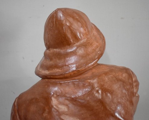 L. Morice, Terracotta Bust, Fisherman at the Helm-RVK-870143