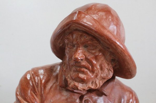 L. Morice, Terracotta Bust, Fisherman at the Helm-RVK-870143