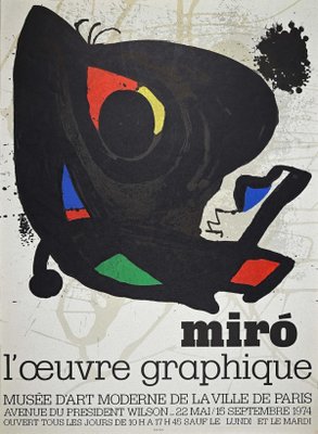 L'Oeuvre Graphique, Vintage Poster, Joan Miró, 1974-ZCI-943906