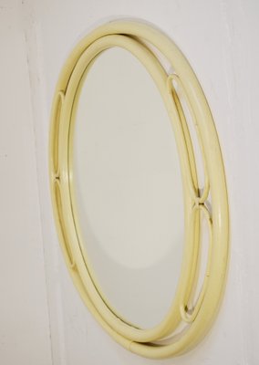 Lacqued Wood Mirror, Italy, 1960s-AOL-1787595