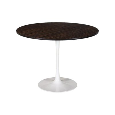 Lacquered Alluminium Rosewood Round Table, Italy-VMM-1191608