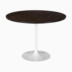 Lacquered Alluminium Rosewood Round Table, Italy-VMM-1191608