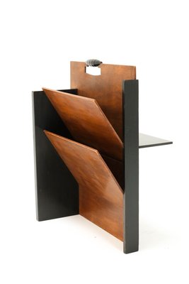 Lacquered Art Deco Hague School Magazine Stand by Frits Spanjaard for L.O.V. Oosterbeek, 1920s-MY-745463