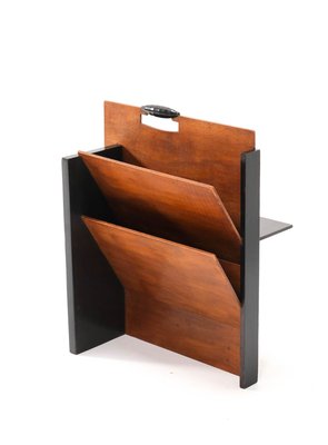 Lacquered Art Deco Hague School Magazine Stand by Frits Spanjaard for L.O.V. Oosterbeek, 1920s-MY-745463