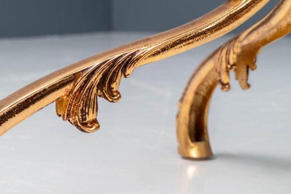 Lacquered Goatskin and Brass Chess Table by Aldo Tura, Italy, 1970s-ITV-1299157