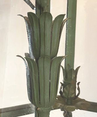 Lacquered Iron Wall Lantern, 1940s-NPC-1324745