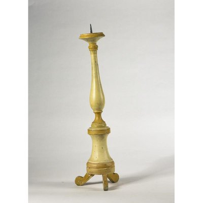 Lacquered Wood Candleholder, 1800s-RAQ-779293